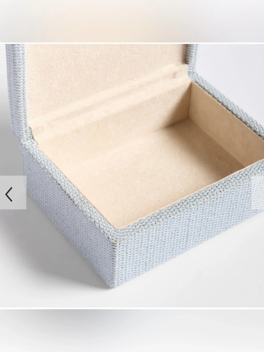 Pottery Barn Set Hampton Jewelry Boxes Small + Medium Chambray Blue NWT Bundle